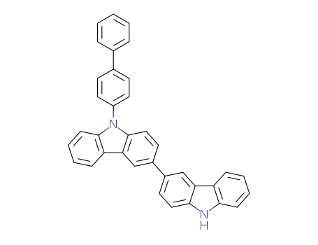 Molecular Structure of 1346669-48-4 (9-[1,1'-biphenyl]-4-yl-3,3'-Bi-9H-carbazole)