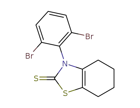 4,5,6,7-tetrahydro-3-(2,6-dibromophenyl)-(3H)-benzothiazole-2-thione