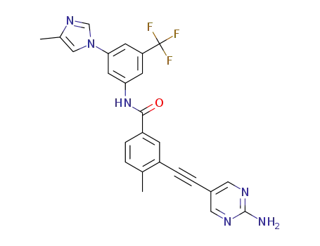 3-(2-(2-aminopyrimidin-5-yl)ethynyl)-4-methyl-N-(3-(4-methyl-1H-imidazol-1-yl)-5-(trifluoromethyl)phenyl)benzamide