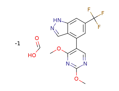 4-(2,4-dimethoxypyrimidin-5-yl)-6-(trifluoromethyl)-1H-indazole formate