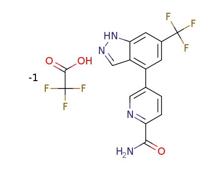 5-(6-(trifluoromethyl)-1H-indazol-4-yl)picolinamide trifluoroacetate
