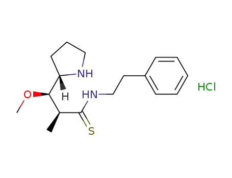 (2R,3R)-3-methoxy-2-methyl-N-(2-phenylethyl)-3-[(2S)-pyrrolidin-2-yl]propanethioamide hydrochloride