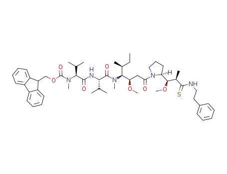 N-[(9H-fluoren-9-ylmethoxy)carbonyl]-N-methyl-L-valyl-N-{(3R,4S,5S)-3-methoxy-[(2S)-2-{(1R,2R)-methoxy-2-methyl-3-[(2-phenylethyl)amino]-3-thioxopropyl}pyrrolidin-1-yl]-5-methyl-1-oxoheptan-4-yl}-N-methyl-L-valinamide