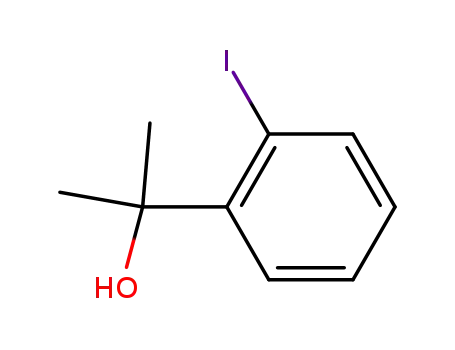 Molecular Structure of 69352-05-2 (2-(2-iodophenyl)propan-2-ol)