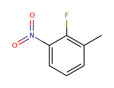 Molecular Structure of 437-86-5 (2-Fluoro-3-nitrotoluene)