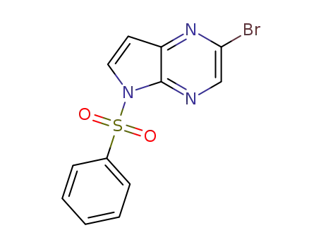 5-(benzenesulfonyl)-2-bromo-5H-pyrrolo[2,3-b]pyrazine