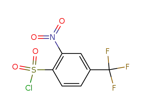 Molecular Structure of 837-95-6 (2-NITRO-4-(TRIFLUOROMETHYL)BENZENESULFONYL CHLORIDE)