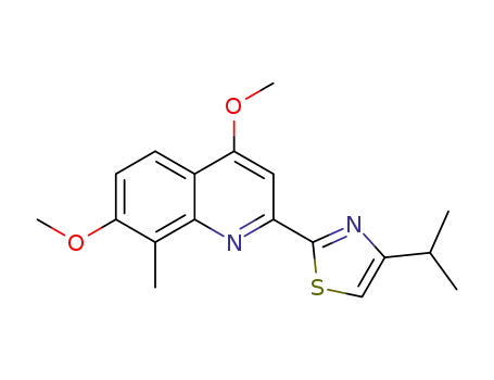2-(4,7-dimethoxy-8-methylquinoline-2-yl)-4-isopropylthiazole