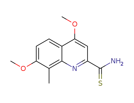 4,7-dimethoxy-8-methylquinoline-2-carboxthioamide