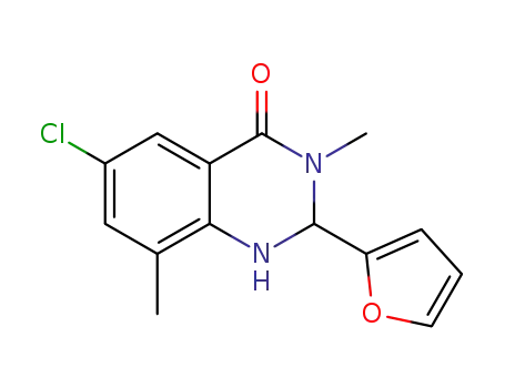 6-chloro-2-(furan-2-yl)-3,8-dimethyl-2,3-dihydroquinazolin-4(1H)-one