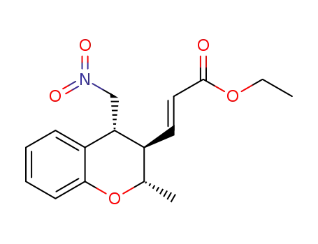 (-)-(E)-ethyl 3-((2S,3R,4R)-2-methyl-4-(nitromethyl)chroman-3-yl)acrylate