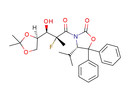 (S)-3-((2R,3R)-3-((R)-2,2-dimethyl-1,3-dioxolan-4-yl)-2-fluoro-3-hydroxy-2-methylpropanoyl)-4-isopropyl-5,5-diphenyloxazolidin-2-one