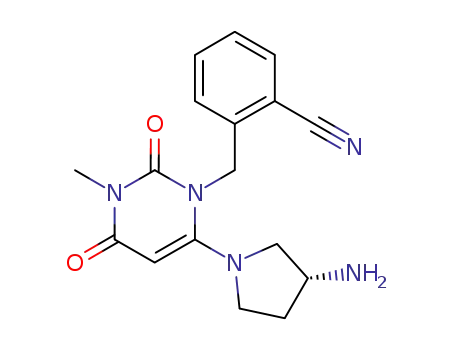 (R)-6-(3-aminopyrrolidin-1-yl)-1-(2-cyanobenzyl)-3-methylpyrimidine-2,4(1H,3H)-dione