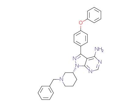 (R)-1-(1-benzylpiperidin-3-yl)-3-(4-phenoxyphenyl)-1H-pyrazolo[3,4-d]pyrimidin-4-amine