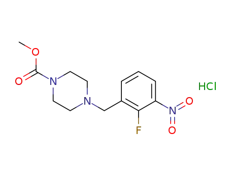 methyl 4-(2-fluoro-3-nitrobenzyl)piperazine-1-carboxylate hydrochloride