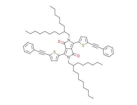 2,5-bis(2-hexyldecyl)-3,6-bis(5-(phenylethynyl)thiophen-2-yl)pyrrolo[3,4-c]pyrrole-1,4(2H,5H)-dione