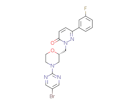 (S)-2-((4-(5-bromopyrimidine-2-yl)morpholin-2-yl)methyl)-6-(3-fluorophenyl)pyridazine-3(2H)-one