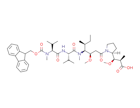 N-[(9H-fluoren-9-ylmethoxy)carbonyl]-N-methyl-L-valyl-N-[(3R,4S,5S)-1-{(2S)-2-[(1R,2R)-2-carboxy-1-methoxypropyl]pyrrolidin-1-yl}-3-methoxy-5-methyl-1-oxoheptan-4-yl]-N-methyl-L-valinamide