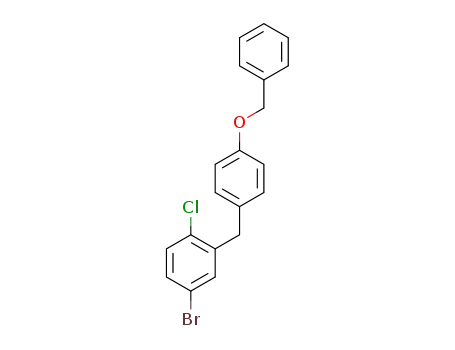 2-[(4-benzyloxyphenyl)methyl]-4-bromo-1-chlorobenzene