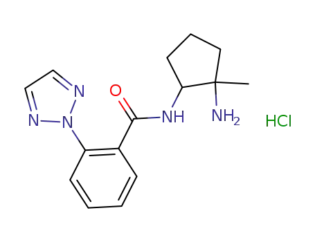 N-(2-amino-2-methylcyclopentyl)-2-(2H-1,2,3-triazol-2-yl)benzamide hydrochloride