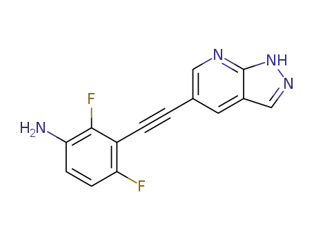 3-((1H-pyrazolo[3,4-b]pyridin-5-yl)ethynyl)-2,4-difluoroaniline