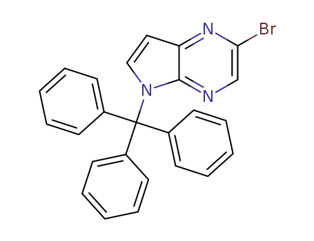 2-bromo-5-trityl-5H-pyrrolo[2,3-b]pyrazine