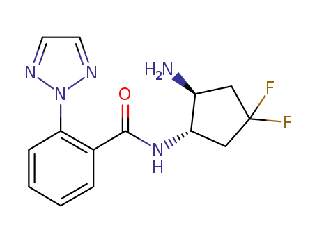 N-[(1S,2S)-2-amino-4,4-difluorocyclopentyl]-2-(2H-1,2,3-triazol-2-yl)benzamide