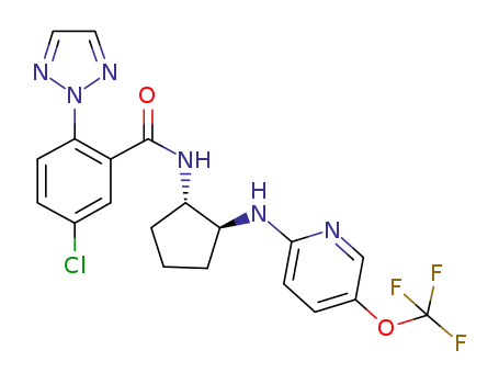 5-chloro-2-(2H-1,2,3-triazol-2-yl)-N-[(1S,2S)-2-{[5-(trifluoromethoxy)pyridin-2-yl]amino}cyclopentyl]benzamide