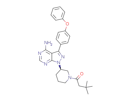 (R)-1-(3-(4-amino-3-(4-phenoxyphenyl)-1H-pyrazolo[3,4-d]pyrimidin-1-yl)piperidin-1-yl)-3,3-dimethylbutan-1-one