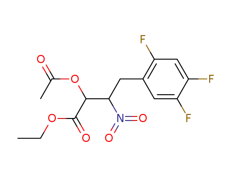 2-acetoxy-3-nitro-4-(2,4,5-trifluorophenyl)butyric acid ethyl ester