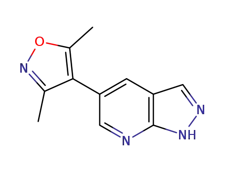 3,5-dimethyl-4-(1H-pyrazolo[3,4-b]pyridin-5-yl)isoxazole