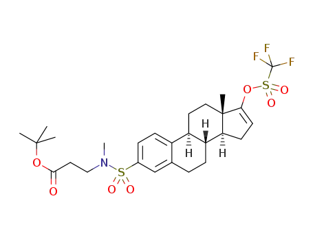 tert-butyl N-methyl-N-{[17-{[(trifluoromethyl)sulfonyl]oxy}estra-1(10),2,4,16-tetraen-3-yl]sulfonyl}-beta-alaninate