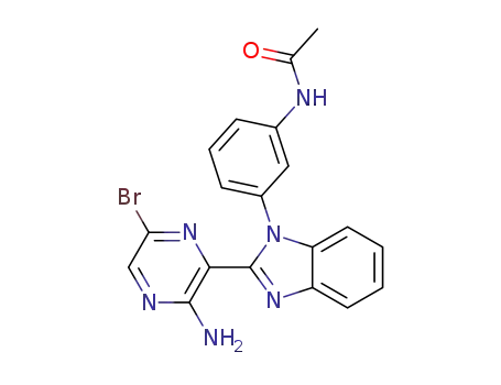 N-(3-(2-(3-amino-6-bromopyrazin-2-yl)-1H-benzo[d]imidazol-1-yl)phenyl)acetamide