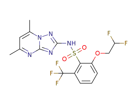2-(2,2-difluoroethoxy)-N-(5,7-dimethyl[1,2,4]triazolo-[1,5-a]pyrimidin-2-yl)-6-(trifluoromethyl)benzenesulfonamide