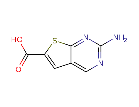 2-aminothieno[2,3-d]pyrimidine-6-carboxylic acid