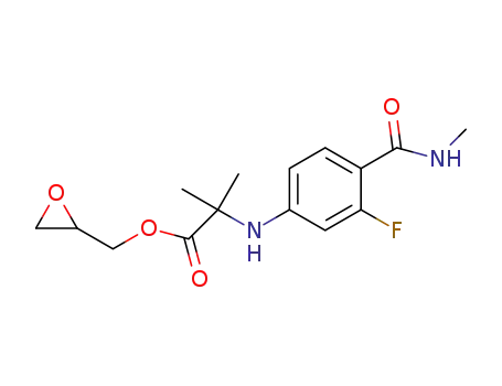 2-(3-fluoro-4-(methylcarbamoyl)phenylamino)-2-methylpropionate ethyloxirane