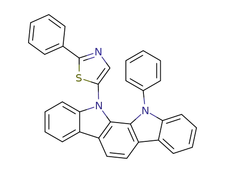 2-phenyl-5-(12-phenylindolo[2,3-a]carbazole-11(12H)-yl)thiazole