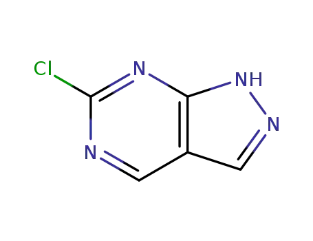 Molecular Structure of 23002-51-9 (6-Chloro-1H-pyrazolo[3,4-d]pyrimidine)