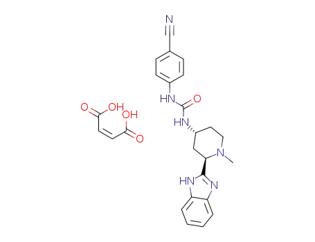 1-((2R,4R)-2-(1H-benzo[d]imidazol-2-yl)-1-methylpiperidin-4-yl)-3-(4-cyanophenyl)urea monomaleate