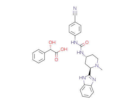 1-((2R,4R)-2-(1H-benzo[d]imidazol-2-yl)-1-methylpiperidin-4-yl)-3-(4-cyanophenyl)urea (S)-mandelate (1:1)