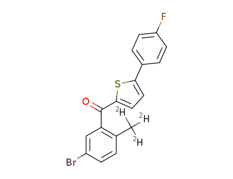 (5-bromo-2-[D3]methylphenyl)(5-(4-fluorophenyl)thiophen-2-yl)ketone