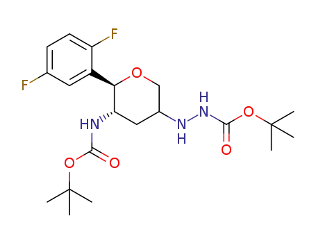 tert-butyl N-[[(5S,6R)-5-(tert-butoxycarbonylamino)-6-(2,5-difluorophenyl)tetrahydropyran-3-yl]amino]carbamate