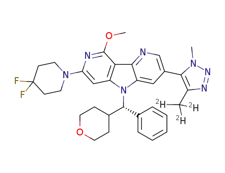 11-(4,4-difluoropiperidin-l-yl)-13-methoxy-5-[4-(2H3)methyl-1-methyl-1H-1,2,3-triazol-5-yl]-8-[(S)-oxan-4-yl(phenyl)methyl]-3,8,12-triazatricyclo[7.4.0.02,7]trideca-1(13),2(7),3,5,9,11-hexaene