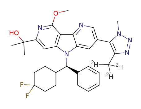(R)-2-{8-[(4,4-difluorocyclohexyl)(phenyl)methyl]-13-methoxy-5-[4-(2H3)methyl-1-methyl-1H-1,2,3-triazol-5-yl]-3,8,12-triazatricyclo[7.4.0.02,7]trideca-1(13),2(7),3,5,9,11-hexaen-11-yl}propan-2-ol