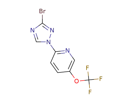 2-(3-bromo-1H-1,2,4-triazol-1-yl)-5-(trifluoromethoxy)pyridine