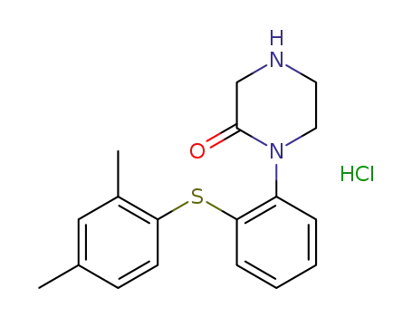 1-[2-(2,4-dimethyl-phenylsulfanyl)phenyl]piperazin-2-one hydrochloride