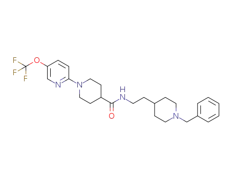N-[2-(1-benzylpiperidin-4-yl)ethyl]-1-[5-(trifluoromethoxy)pyridin-2-yl]piperidine-4-carboxamide