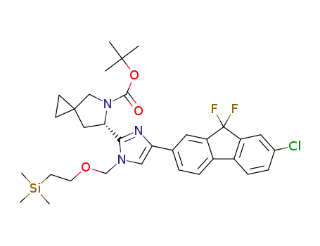 (6S)-6-[4-(7-chloro-9,9-difluoro-9H-fluoren-2-yl)-1-{[2-(trimethylsilyl)ethoxy]methyl}-1H-imidazole-2-yl]-5-azaspiro[2.4]heptane-5-carboxylic acid tert-butyl ester