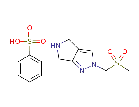 2-((methylsulfonyl)methyl)-2,4,5,6-tetrahydropyrrolo[3,4-c]pyrazole benzenesulfonate
