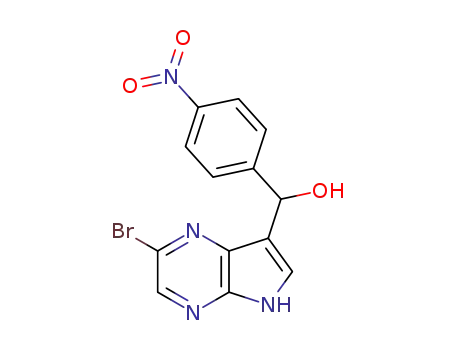 (2-bromo-5H-pyrrolo[2,3-b]pyrazin-7-yl)(4-nitrophenyl)methanol